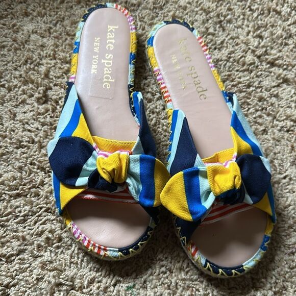 KATE SPADE NEW YORK |  Saltie Shore Oceanside MULTI Espadrilles Slip On | 10.5 - Picture 4 of 8